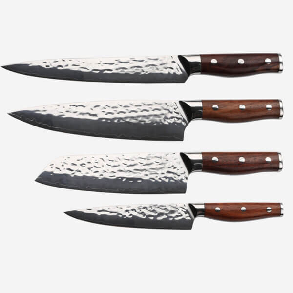 SXL-18 Knife set, AUS10 damascus Kitchen Knife Set, 67-Layer Steel, Ultra-Sharp Blade, Ergonomic Blue Resin Handle, Gift Box Included