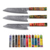SXL-20 Wholesale 8 Inch VG10 Damascus kitchen stabilizing wood handle Gyuto knife