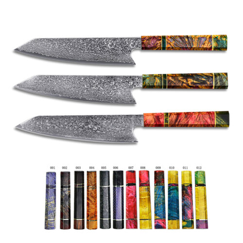 SXL-20 Wholesale 8 Inch VG10 Damascus kitchen stabilizing wood handle Gyuto knife