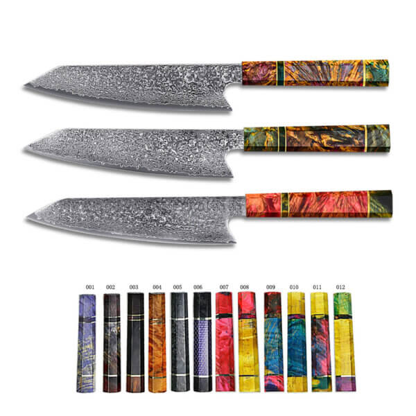 SXL-20 Wholesale 8 Inch VG10 Damascus kitchen stabilizing wood handle Gyuto knife