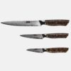 SXL-24 Newest professional kitchen knife sets damascus chef knife set knives tools with sandalwood handle