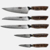 SXL-24 Newest professional kitchen knife sets damascus chef knife set knives tools with sandalwood handle