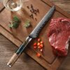 Hc322112123ff4d9c92ca79762f2c89f2W SXL-30 Heritage Damascus Knife Set with Stabilized Wood & Resin Handles